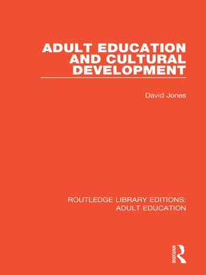 cover image of Adult Education and Cultural Development